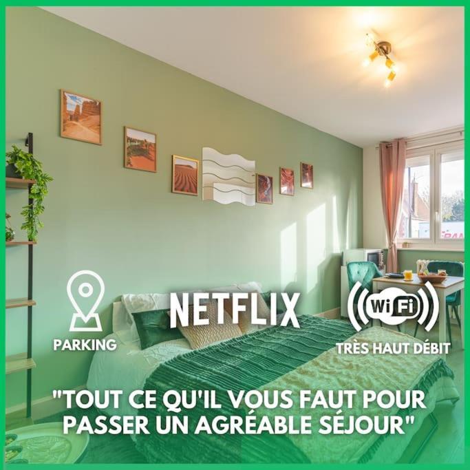 Le Refuge - Netflix I Wifi Haut Debit I Parking - Confort & Cosy 발랑시엔 외부 사진